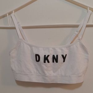🤯2/$15 DKNY White Sports Bra Size Medium (M)